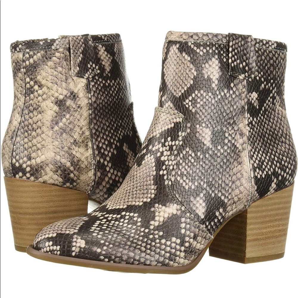 Snakeskin boots by Carlos Santana, worn twice